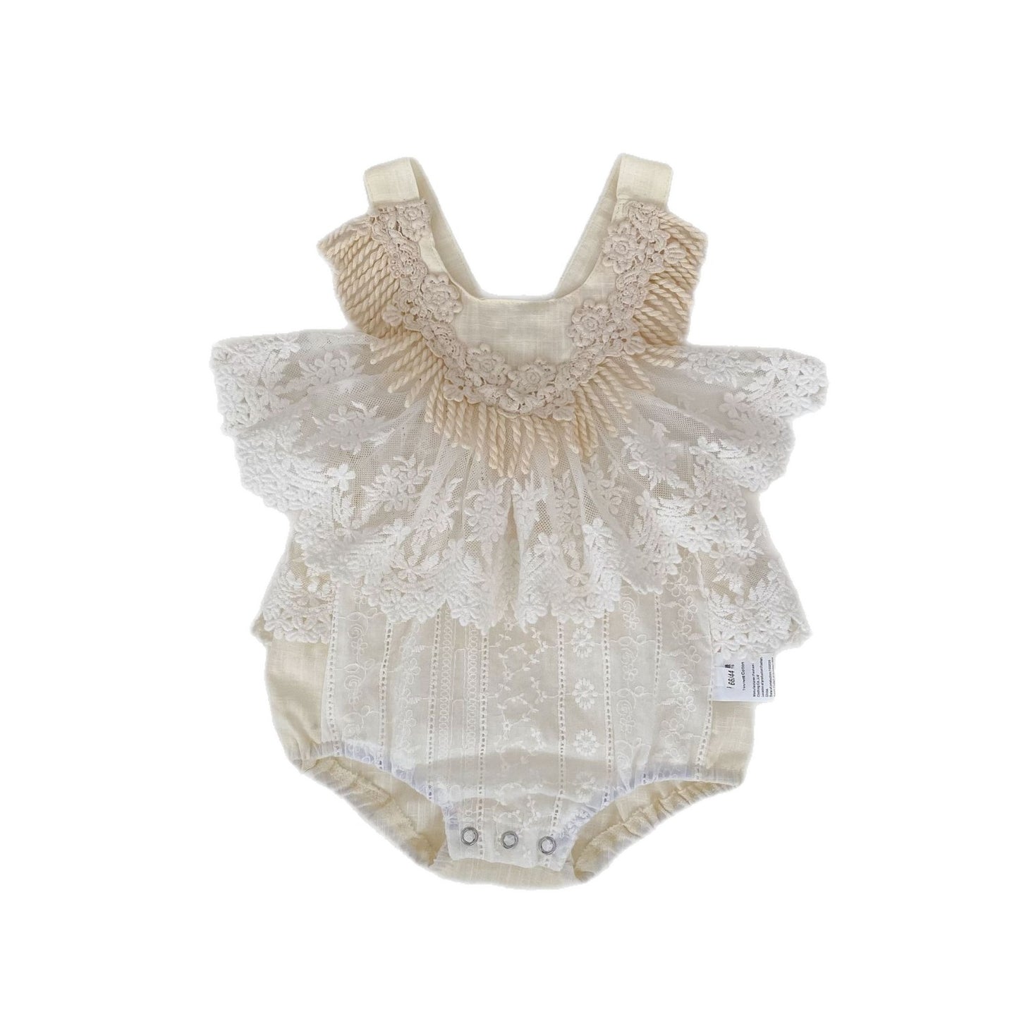 Lace Tassel Romper レース タッセル ドレスロンパース【mh0012489】 Engepapa ノースリーブロンパース