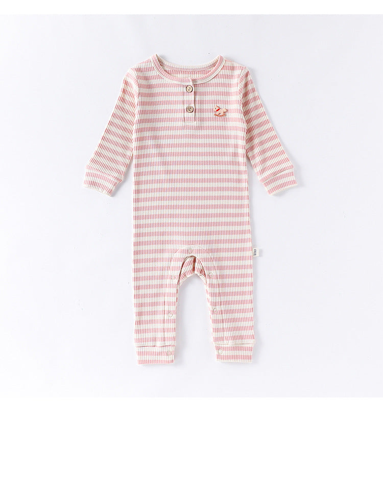 Lenzing Modal Long-Sleeve Romper モダール 長袖ロンパース【mh0012325】 Beitaoya