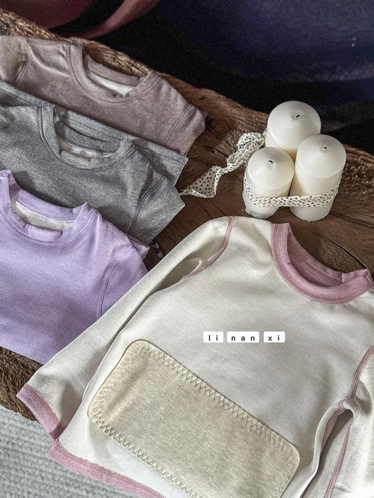 長袖Tシャツ キッズトップス シンプル長袖Tシャツ【mh0008233】