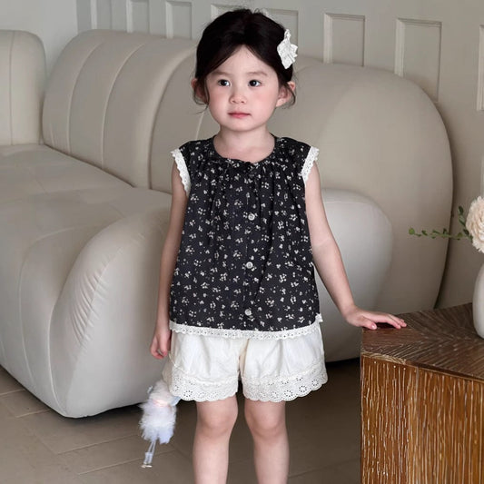 ハーフパンツ・ショートパンツ 裾レースふんわりショートパンツ【mh0009723】