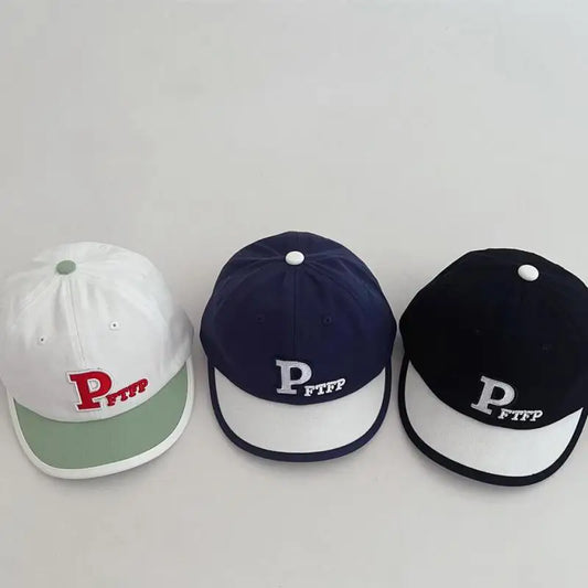 ベビー用帽子 キッズ キャップ 調節可能 パッチワーク ベースボールキャップ 日よけ帽子