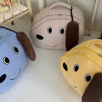 マザーズバッグ キルティングバッグ マザーズバッグ 犬ドッグ刺繍 ストレージ 収納 鞄 ままバッグ 3カラー【mh0004589】