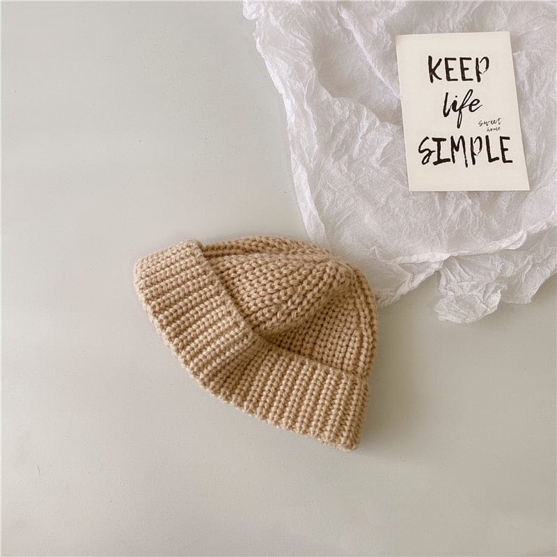 ベビー用帽子 Beige / One Size ベビー キッズ ニット帽 ニットキャップ ワッチキャップ ボーイズ【mh0002401】