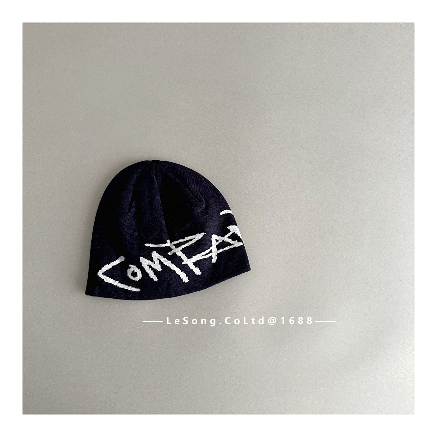 ベビー用帽子 Black / One Size キッズジュニア ニット帽 グラフィティロゴ ビーニー ストリート ワッチキャップ【mh0011603】