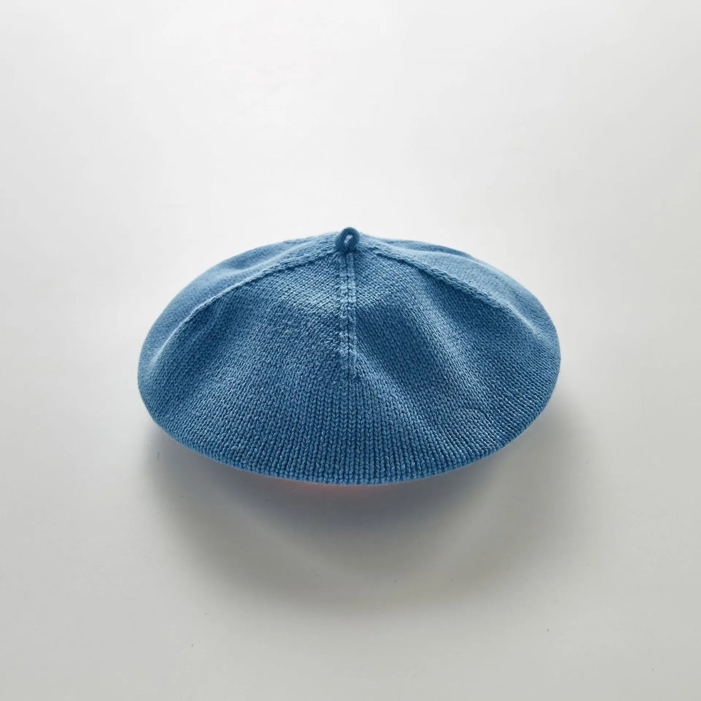 ベビー用帽子 blue / One Size 1-3Y ベビー帽子 ベレー帽 ニット帽 パンプキンハット ファッションアクセサリー 8カラー