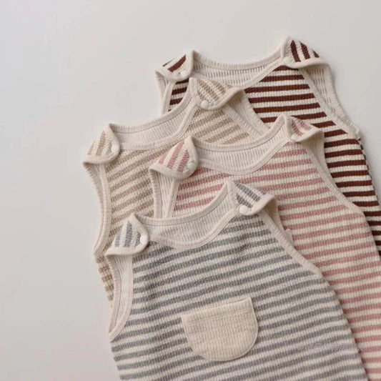 スリーパー ベビースリーパー ボーダー 寝袋 パジャマ【mh0003540】