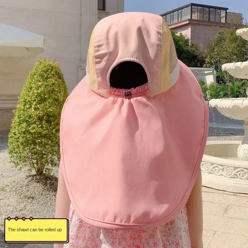 ベビー用帽子 キッズ帽子 ワイド ビッグブリム 日除け帽子 サマーハット サンハット パッチワークデザイン【mh0006004】