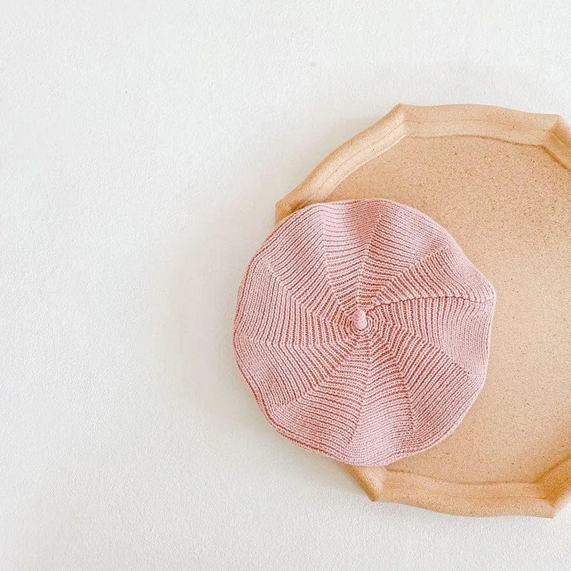 ベビー用帽子 Pink / One Size ベビー帽子 ニット ベレー帽 ハット【mh0001262】