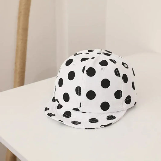 ベビー用帽子 White / 45-50CM ベビー チェッカー ダイヤ チェック みずたま キャップ ハット 帽子【mh0003489】