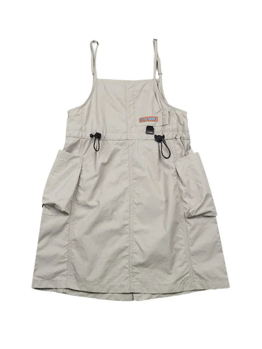 ノースリーブワンピース キッズワンピース サスペンダースカート ジャンパースカート 山ガール