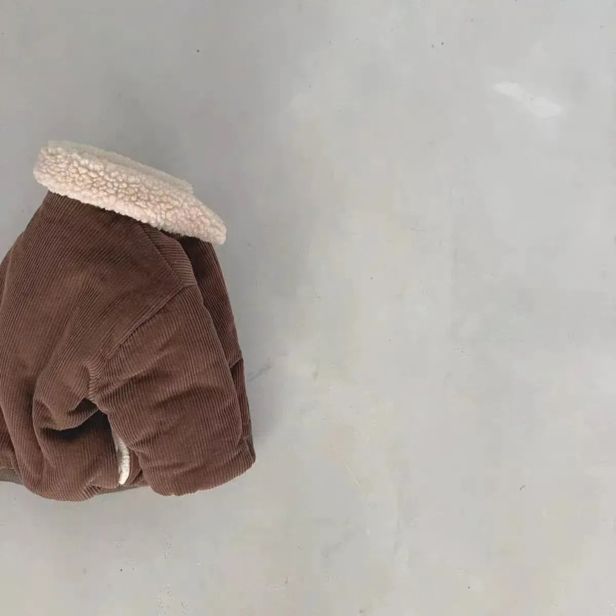 ショートコート・ジャケット・ジャンパー ベビーアウター コーデュロイ レターロゴ刺繍 裏フリースジャケット 厚手コート