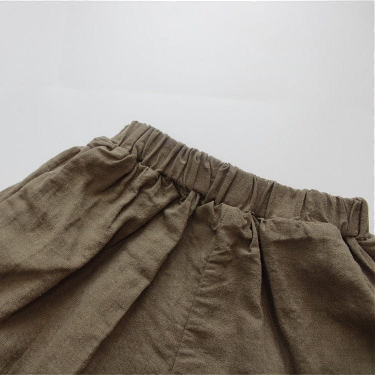 ハーフパンツ・ショートパンツ キッズ コットンリネン ショートパンツ