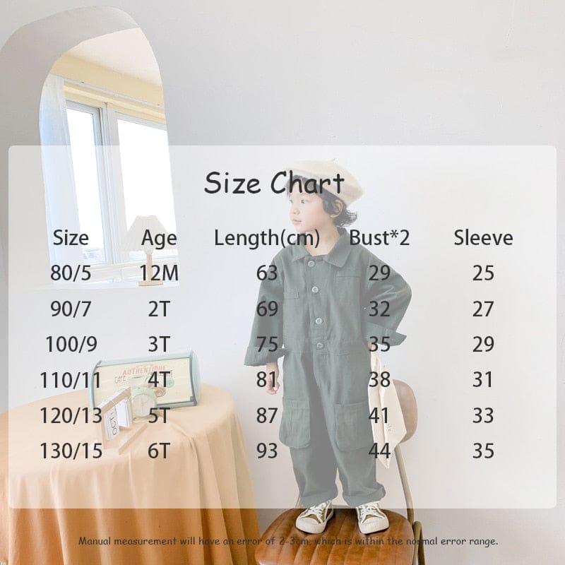 長袖ジャンプスーツ キッズ 長袖 シャツ ジャンプスーツ オーバーオール つなぎ ブルーグレー グリーン ボーイズ