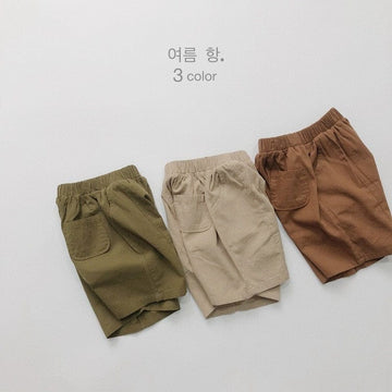 ハーフパンツ・ショートパンツ キッズ ルーズ サマー パンツ ブラウン カーキ アーミーグリーン ボーイズ