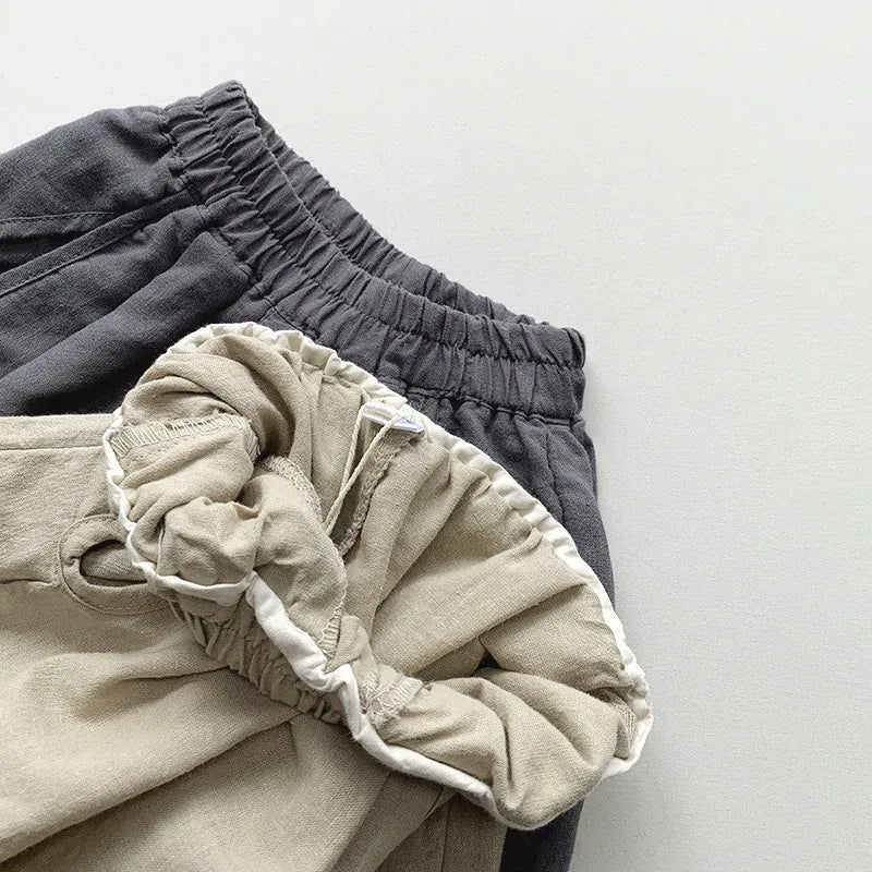 ハーフパンツ・ショートパンツ キッズパンツ ワイドルーズショートパンツ キュロット 2カラー