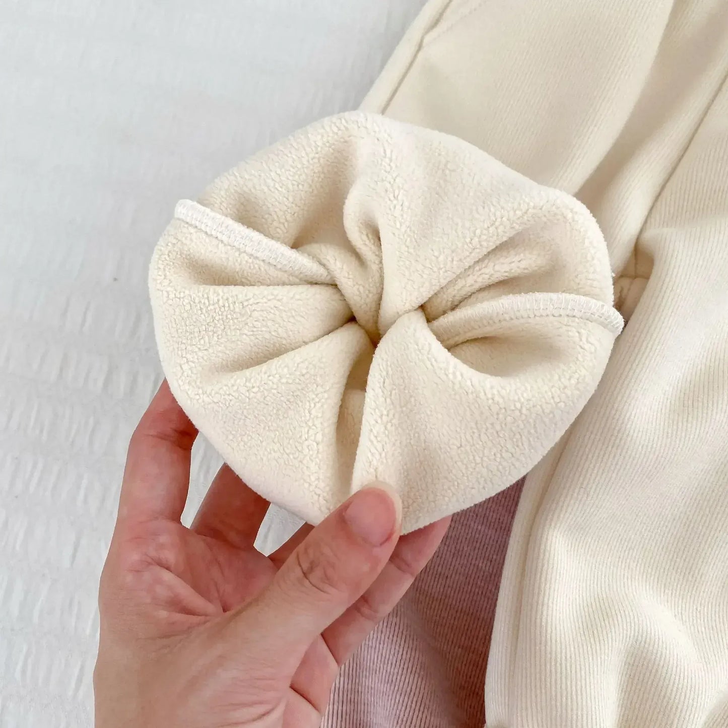 ロングパンツ・スウェットパンツ ベビーキッズパンツ 裾レースフリル裏フリースロングスウェットパンツ 2カラー【mh0007512】