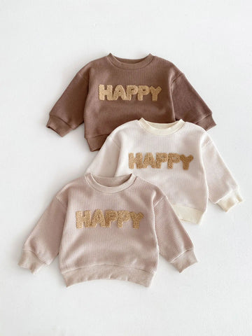 長袖セットアップ ベビーセットアップ 2点セット ワッフル 長袖Tシャツ ロングパンツ 3カラー