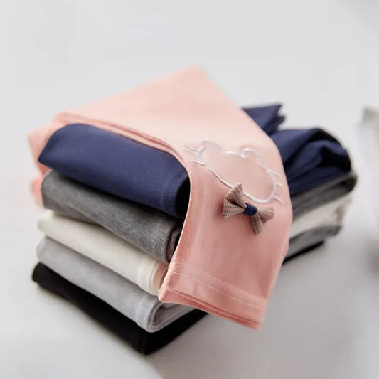 レギンスパンツ キッズパンツ レギンスパンツ ねこキャットリボン刺繍 スパッツ 5カラー【mh0006451】