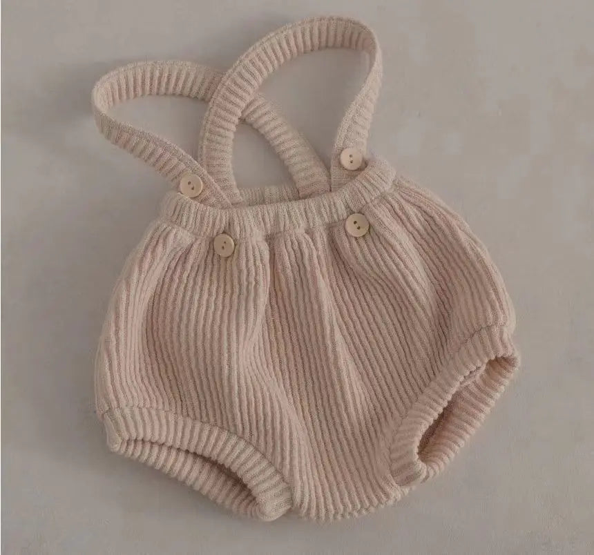 ブルマパンツ apricot / 6M 66cm ベビーブルマ サスペンダーリブブルマパンツ 4カラー