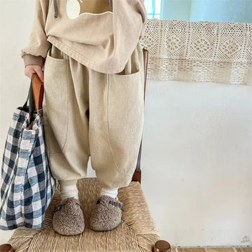 ロングパンツ・スウェットパンツ beige / 80cm キッズ ルーズ ジョガー バルーン パンツ