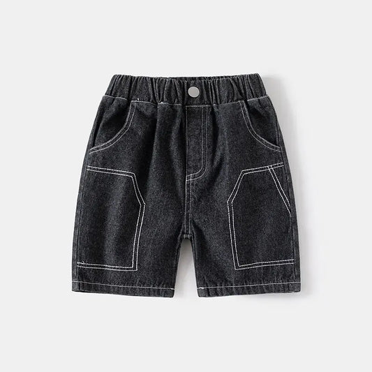 ハーフパンツ・ショートパンツ black / 90cm / 取り寄せ(3〜14日) ☺︎ キッズパンツ デニム ハーフパンツ ショートパンツ ブルー/ブラック/2カラー
