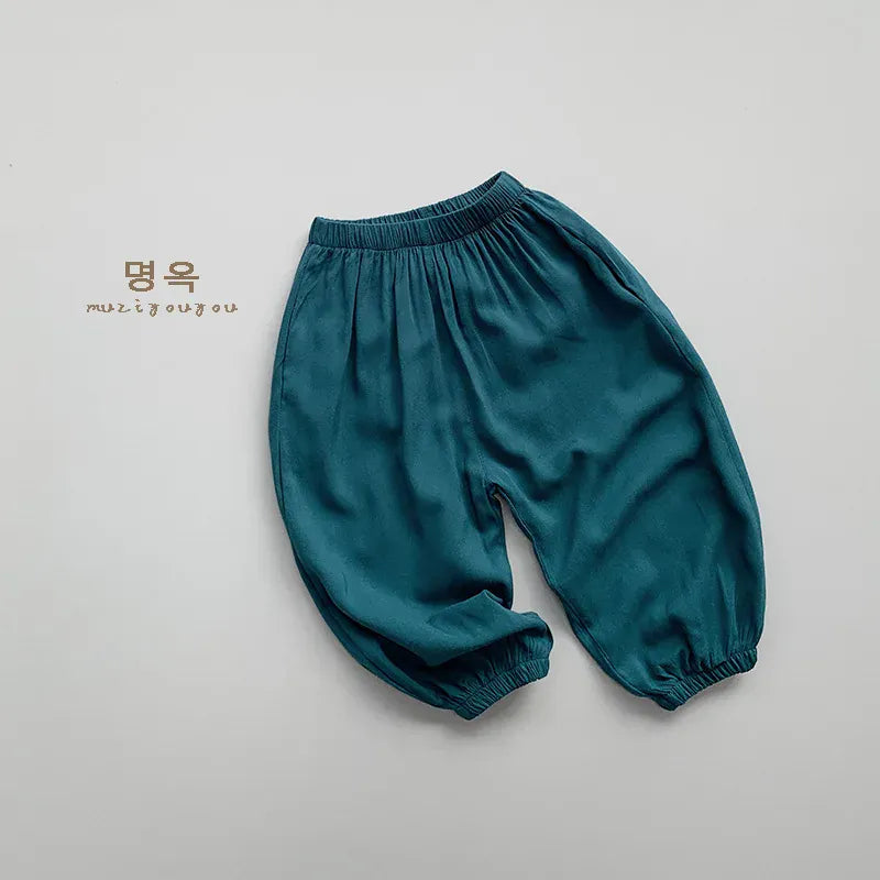 ロングパンツ・スウェットパンツ blue / 12M 80cm キッズパンツ サマールーズロングパンツ シンプルベーシック