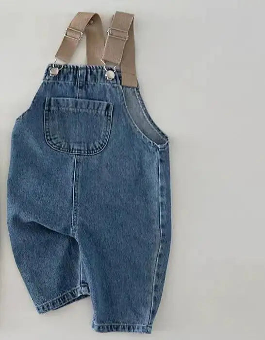 オーバーオール blue / 6M 66cm ベビーオーバーオール デニム サスペンダーパンツ サロペットパンツ ジーンズ 2カラー