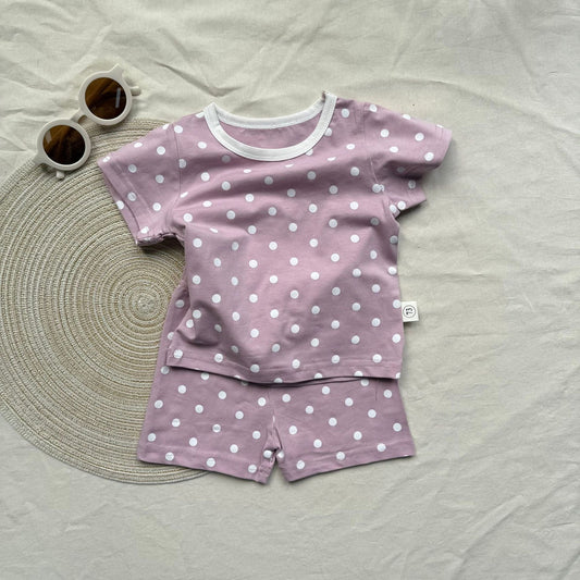 半袖セットアップ candy color dot suit 【mh0009529】