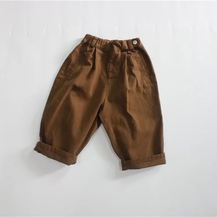 ロングパンツ・スウェットパンツ coffee / 80cm キッズ ルーズ ロング パンツ