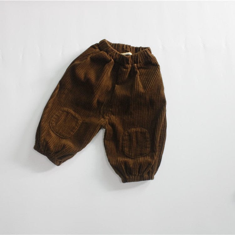 ロングパンツ・スウェットパンツ coffee / 80cm / 取り寄せ(7〜21日) キッズ コーデュロイ ルーズ パンツ ベージュ コーヒーブラウン ボーイズ