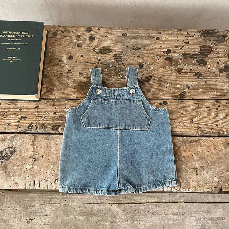 サロペットパンツ・サスペンダーパンツ light blue / 66cm ベビーサロペット 長袖Tシャツ デニムサスペンダーパンツ オーバーオール フリル長袖ブラウス【mh0004231】
