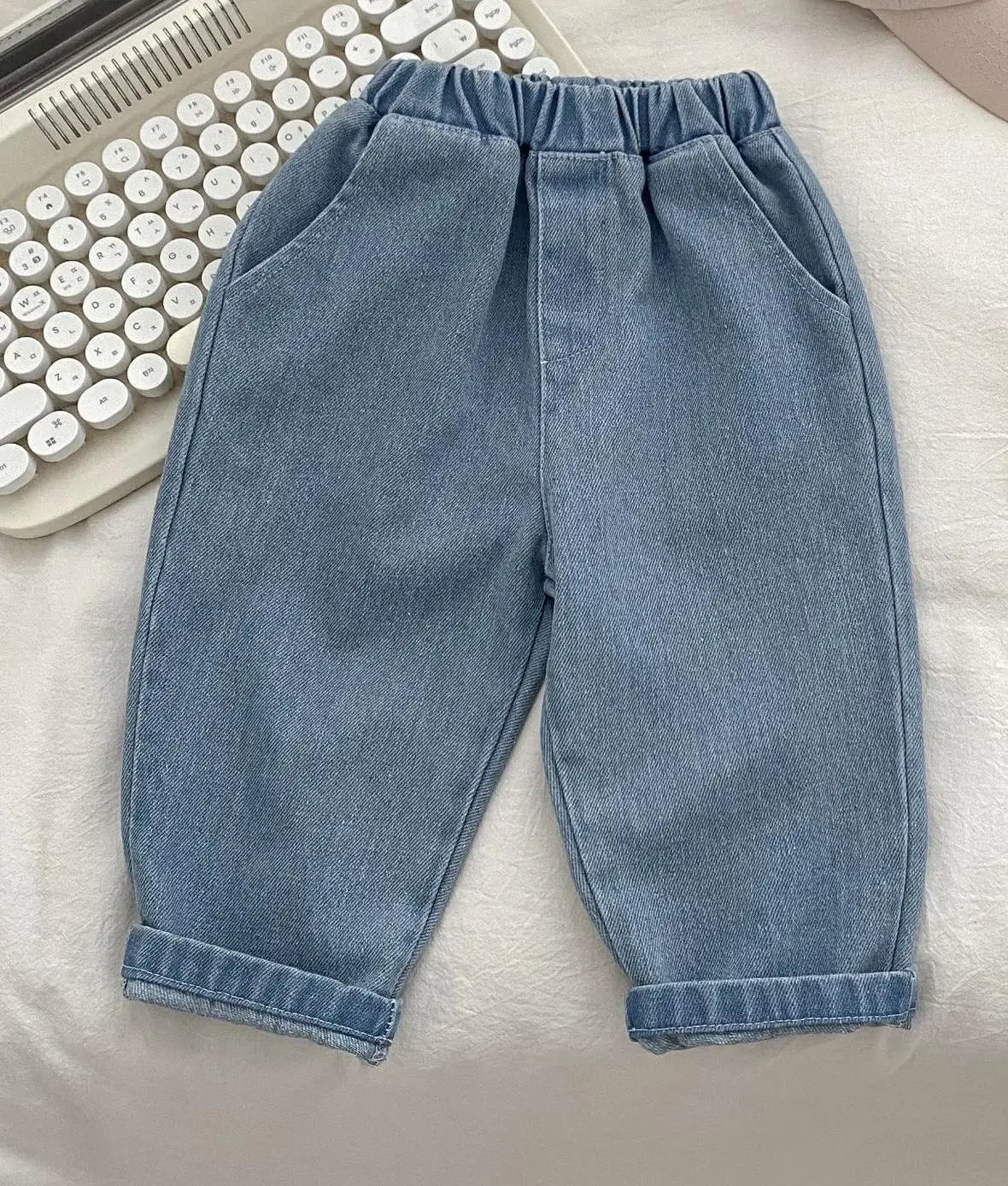 デニムパンツ Light Blue / 9M 73CM キッズパンツ デニムパンツ ジーンズ シンプルベーシック ルーズパンツ ジーパン 2カラー【mh0006362】