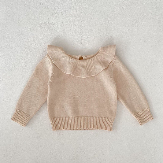 ニット・セーター light pink / 66cm ベビー ニット フリルカラー シンプル トップス セーター ライトピンク ガールズ 6962