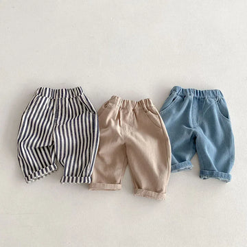 ロングパンツ・スウェットパンツ キッズ ルーズ シンプル パンツ【mh0001226】