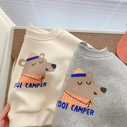 トレーナー・フーディ キッズトップス プリント裏フリース長袖スウェットトレーナー【mh0008222】