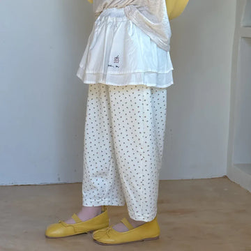 ロングパンツ・スウェットパンツ キッズパンツ エプロンフリルドッキングルーズロングパンツ【mh0008886】