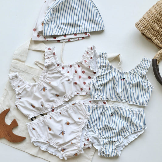 ベビー用水着 ガールズ水着 ノースリーブセパレートビキニ/ワンピーススイムウェア ラッシュガード【mh0009349】