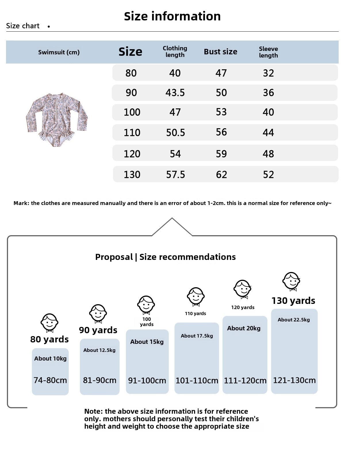 ベビー用水着 ガールズ水着 長袖ワンピーススイムウェア ラッシュガード【mh0009367】