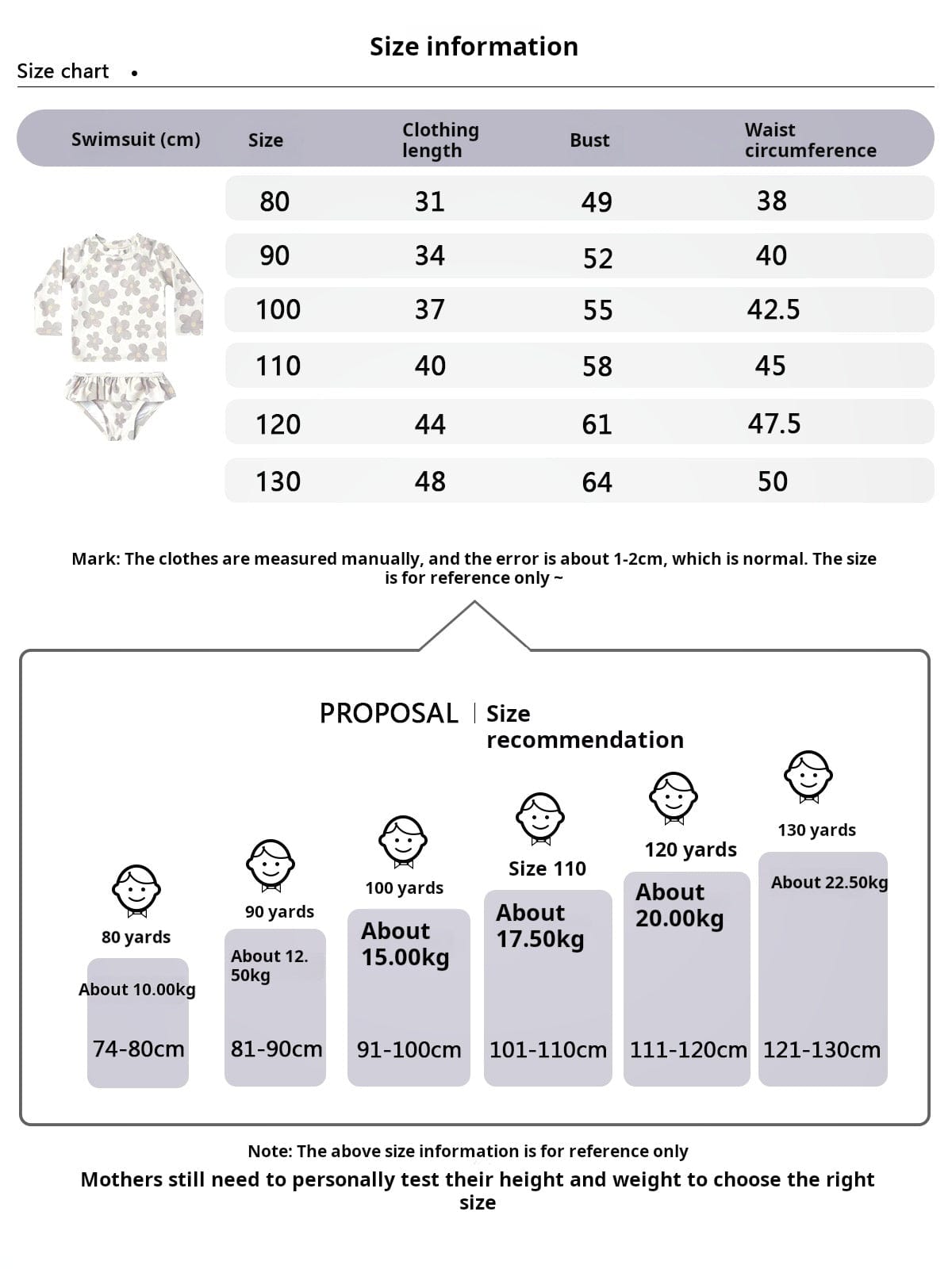 ベビー用水着 ガールズ水着 長袖セパレートスイムウェア ラッシュガード【mh0009368】