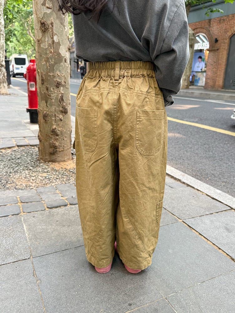 ロングパンツ・スウェットパンツ サイドポケットロングルーズワイドパンツ【mh0010563】