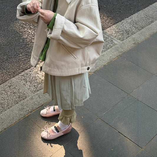 ショートコート・ジャケット・ジャンパー フェイクレザーショートジャケット フルジップアウター レトロブルゾン【mh0011064】