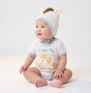 半袖ロンパース Pony Shape Summer Baby Jumpsuit ポニーデザイン 半袖 ロンパース【mh0012234】