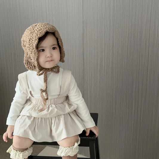 ブルマパンツ ベビーパンツ トップス 長袖Tシャツ パンツインティアードスカート