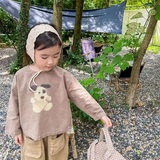 長袖Tシャツ キッズ 犬 いぬ DOG 長袖 Tシャツ トップス