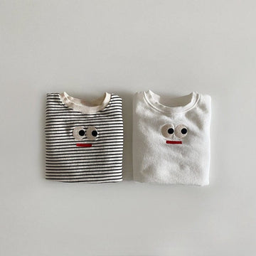 半袖Tシャツ embroidered big eyes T-shirt【mh0009522】