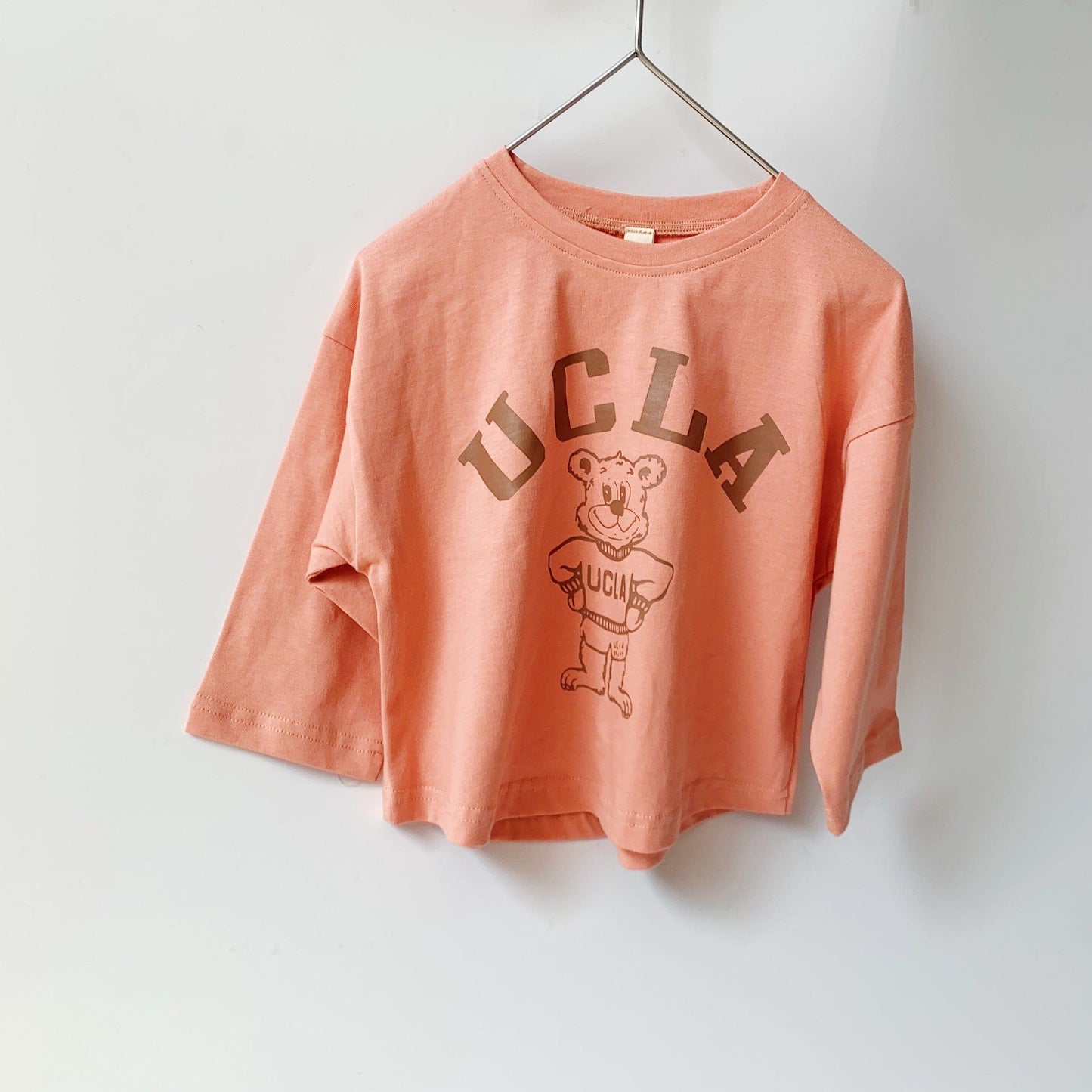 半袖Tシャツ Orange / 80cm キッズ UCLA くま ベア 長袖 Tシャツ ロンT トップス【mh0001557】
