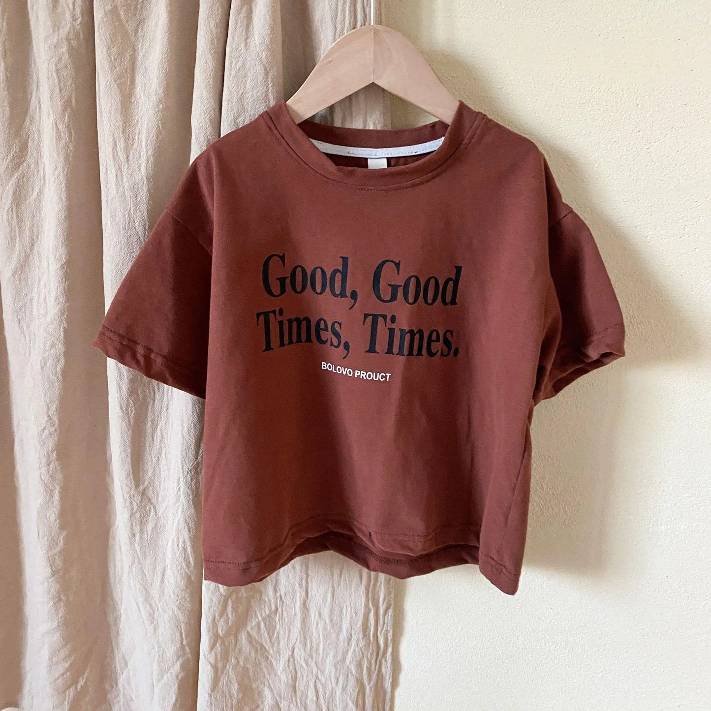 半袖Tシャツ キッズトップス 半袖Tシャツ レターロゴプリント 2カラー