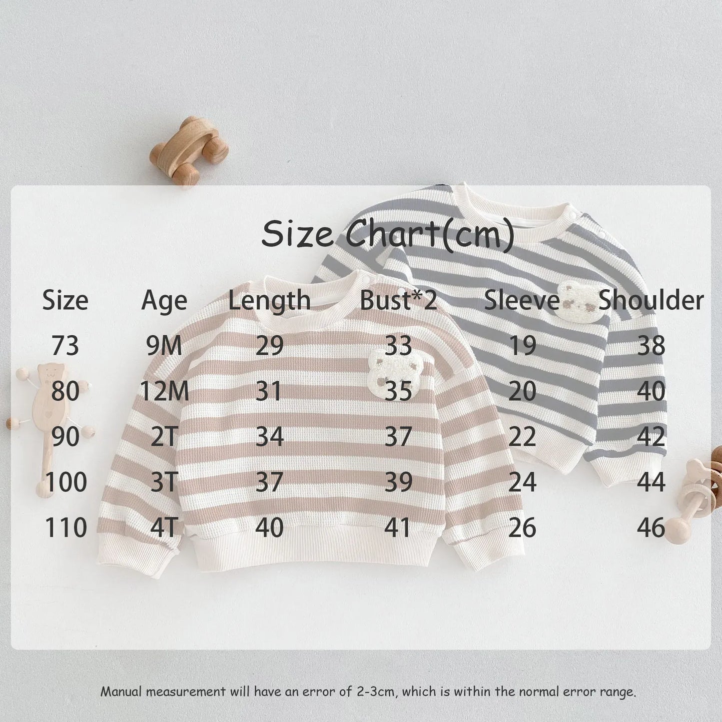 長袖Tシャツ ベビーキッズトップス ボーダー 長袖Tシャツ スウェットシャツ 2カラー【mh0006464】