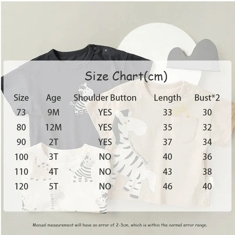 半袖Tシャツ ベビーキッズトップス 半袖Tシャツ しまうまプリント 3カラー【mh0006525】