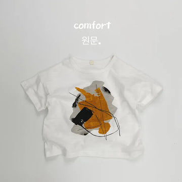 半袖Tシャツ white / 12M 80cm キッズトップス 半袖Tシャツ デザインプリント 2カラー